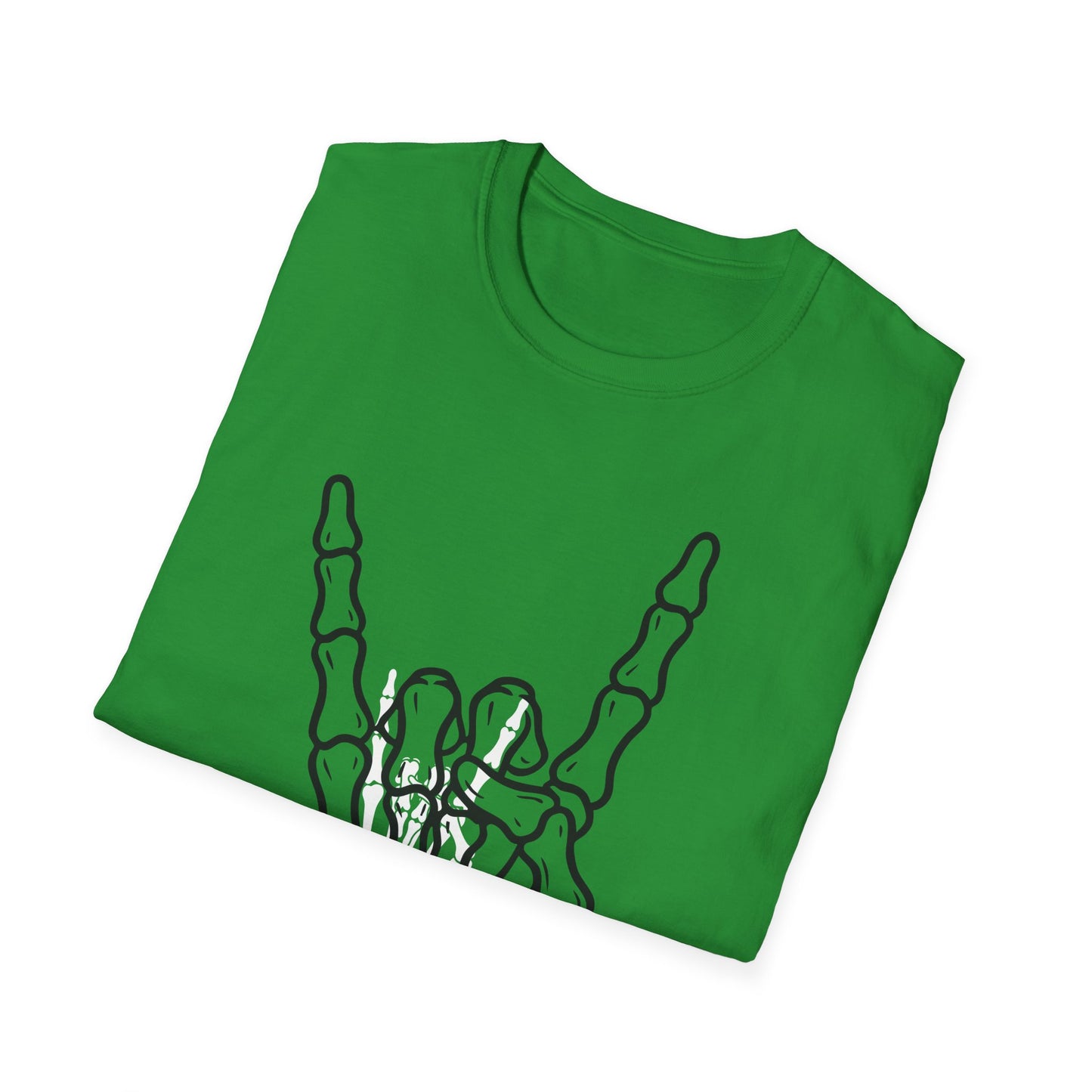 Skeleton Hand Rock Sign T-Shirt