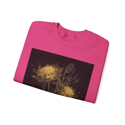 Keep Growing, Keep Glowing Floral Crewneck Sweatshirt