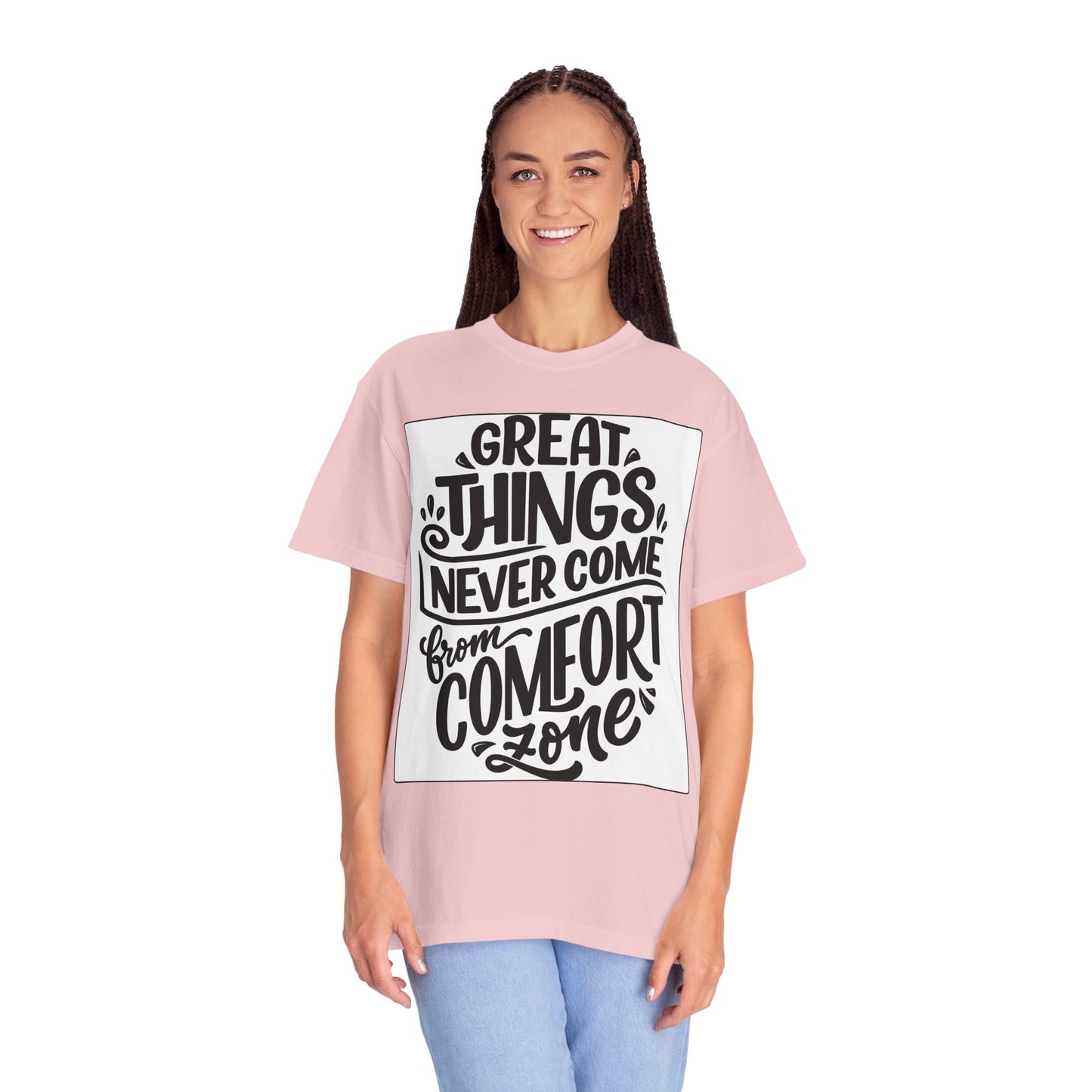 Motivational Tee - "Great Things Never Come From Comfort Zone" Graphic T-Shirt