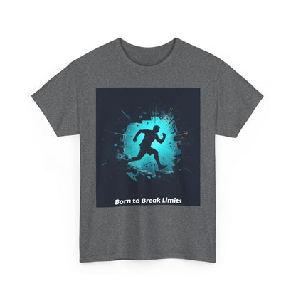Running T-Shirt — 'Born to Break Limits' Motivational Athletic Tee