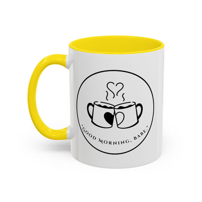 Coffee Mug — "Good Morning, Babe" Accent Ceramic Mug (11/15oz)