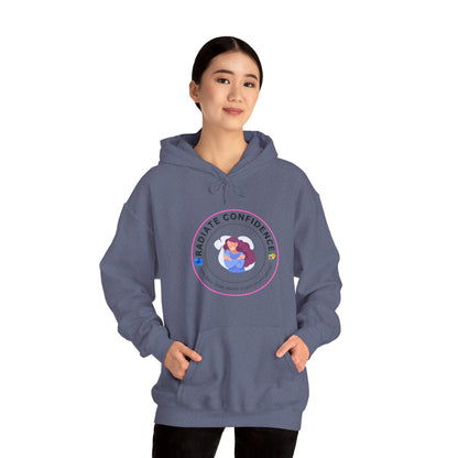 Radiate Confidence Hoodie — Feminine Self-Love Graphic Sweatshirt