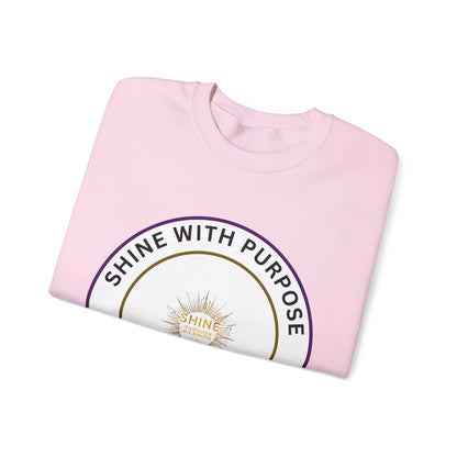 Shine With Purpose Crewneck Sweatshirt — Inspirational Graphic Pullover