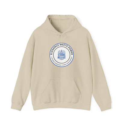 Hoodie — "Elegance Meets Power" Strong and Stylish Badge Pullover