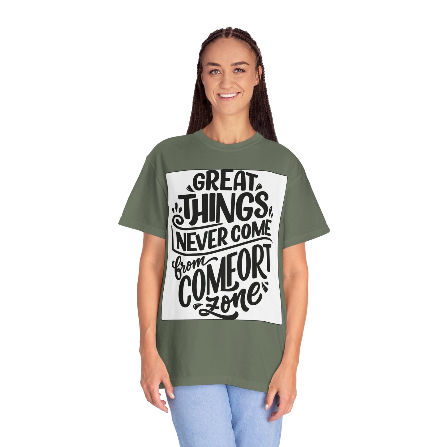 Motivational Tee - "Great Things Never Come From Comfort Zone" Graphic T-Shirt