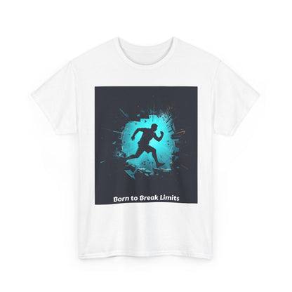 Running T-Shirt — 'Born to Break Limits' Motivational Athletic Tee