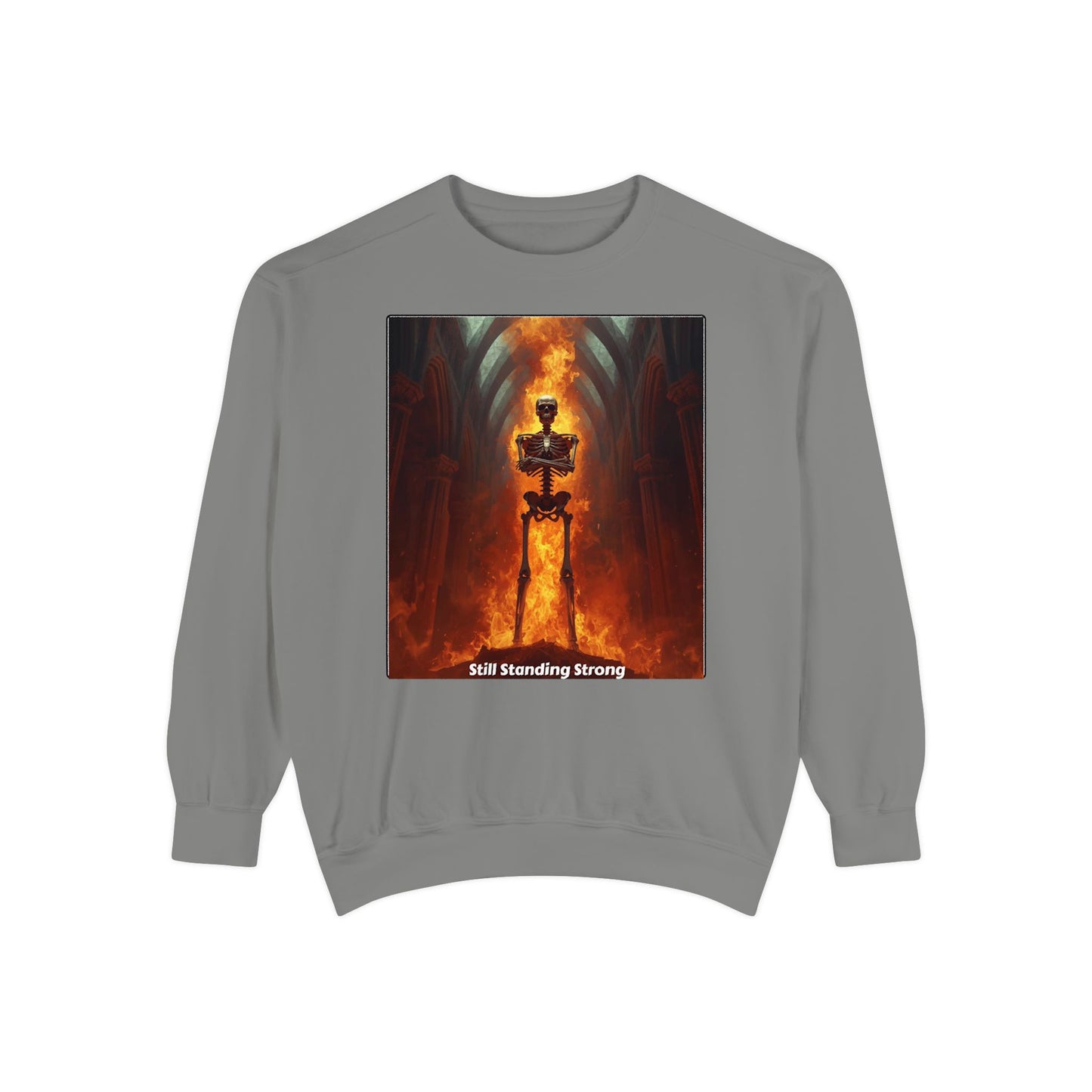 Flaming Sword Cathedral Sweatshirt — Still Standing Strong