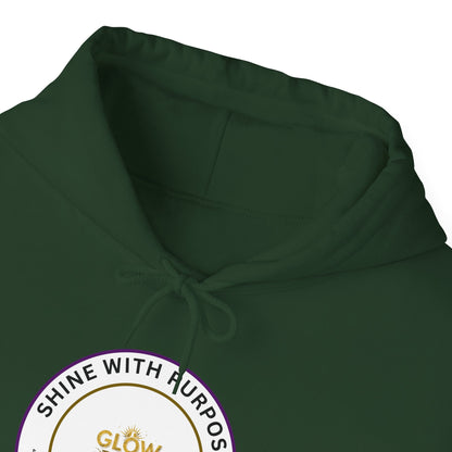 Shine With Purpose Hoodie – "Glow Towards Greatness" Inspirational Pullover