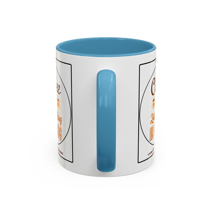 Coffee Mug — "Coffee Is Like A Hug In A Mug" Accent Ceramic Mug (11/15oz)