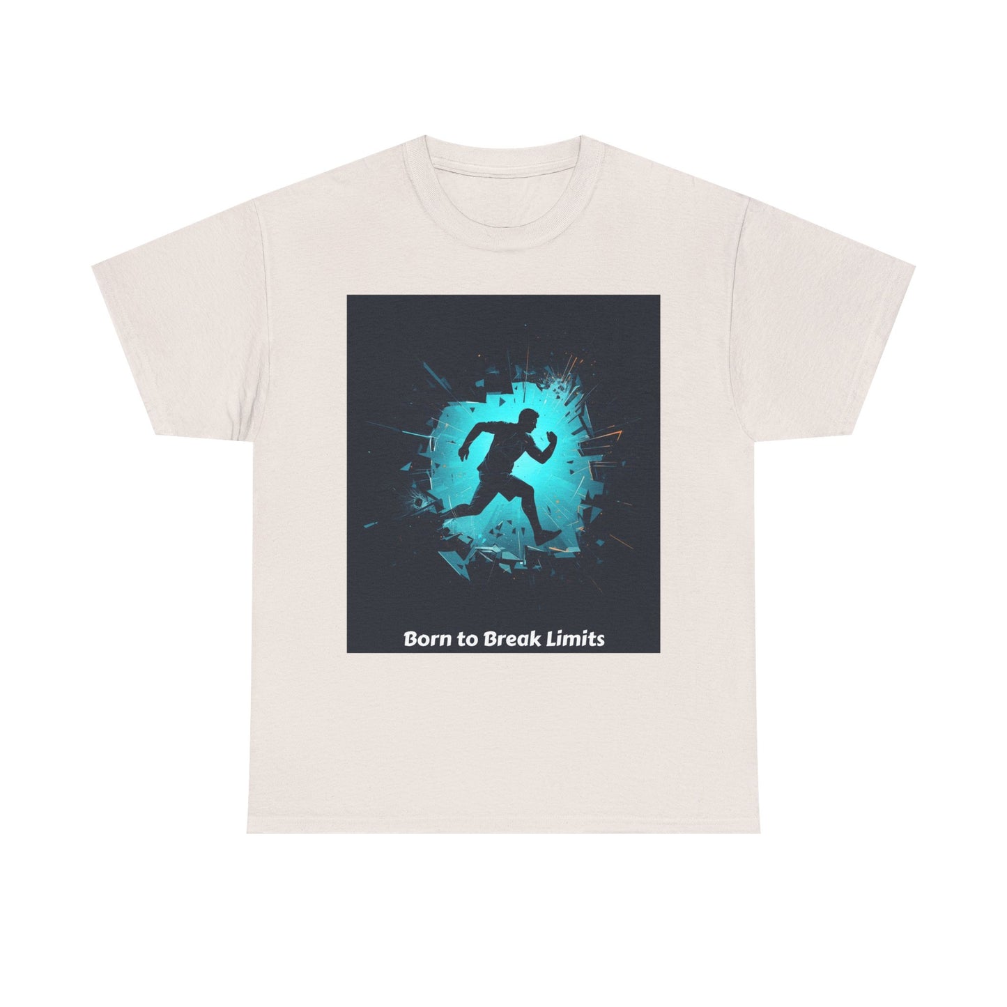 Running T-Shirt — 'Born to Break Limits' Motivational Athletic Tee