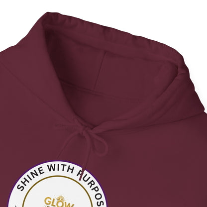 Shine With Purpose Hoodie – "Glow Towards Greatness" Inspirational Pullover