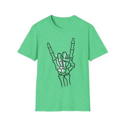Skeleton Hand Rock Sign T-Shirt
