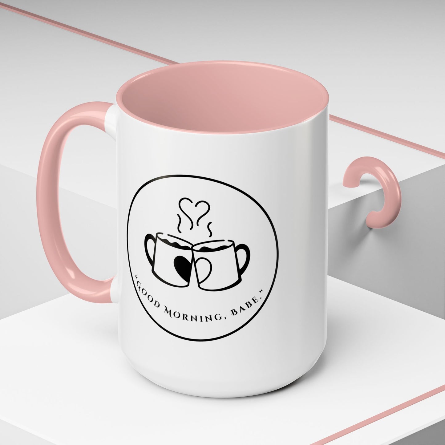 Coffee Mug — "Good Morning, Babe" Accent Ceramic Mug (11/15oz)