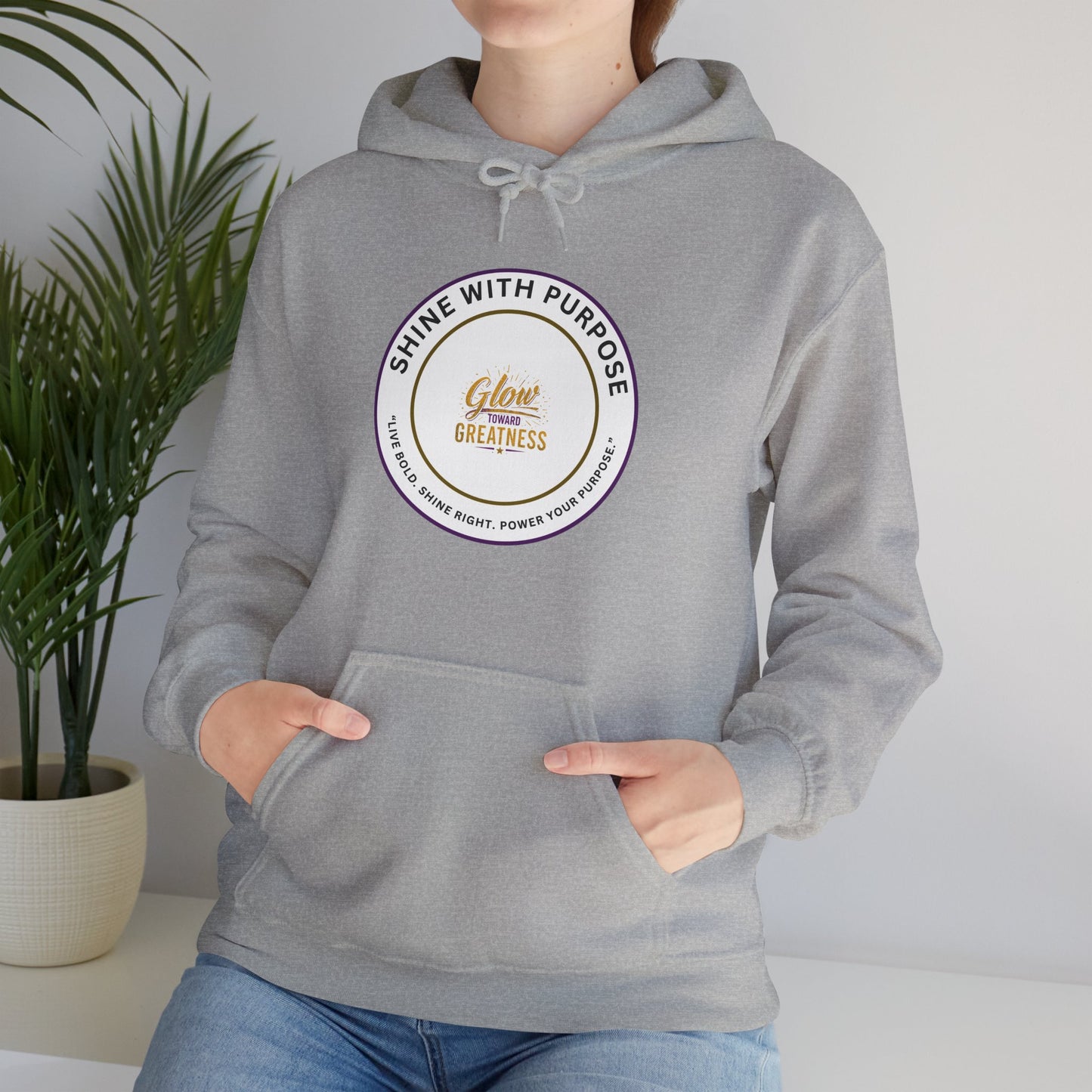 Shine With Purpose Hoodie – 'Shine Brightness' Inspirational Pullover