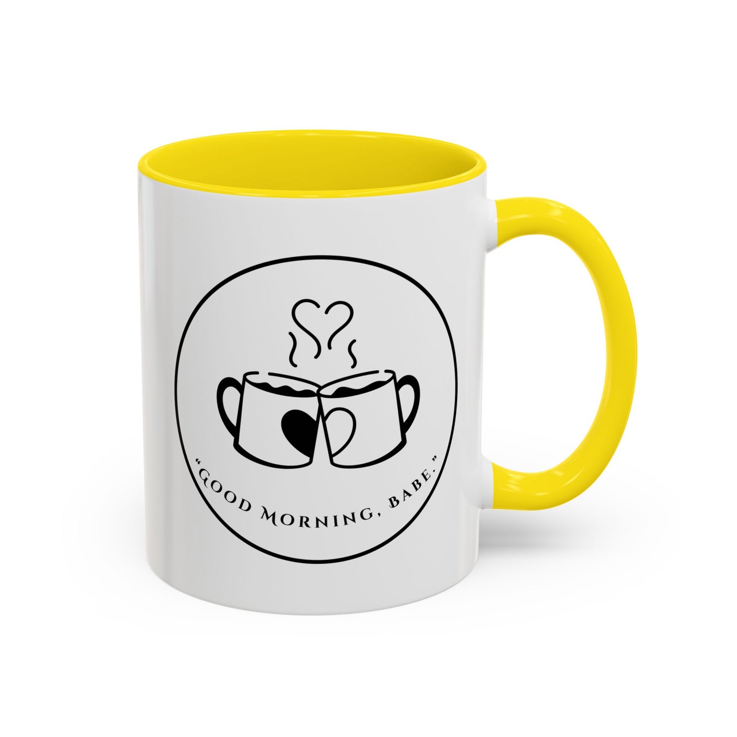 Coffee Mug — "Good Morning, Babe" Accent Ceramic Mug (11/15oz)
