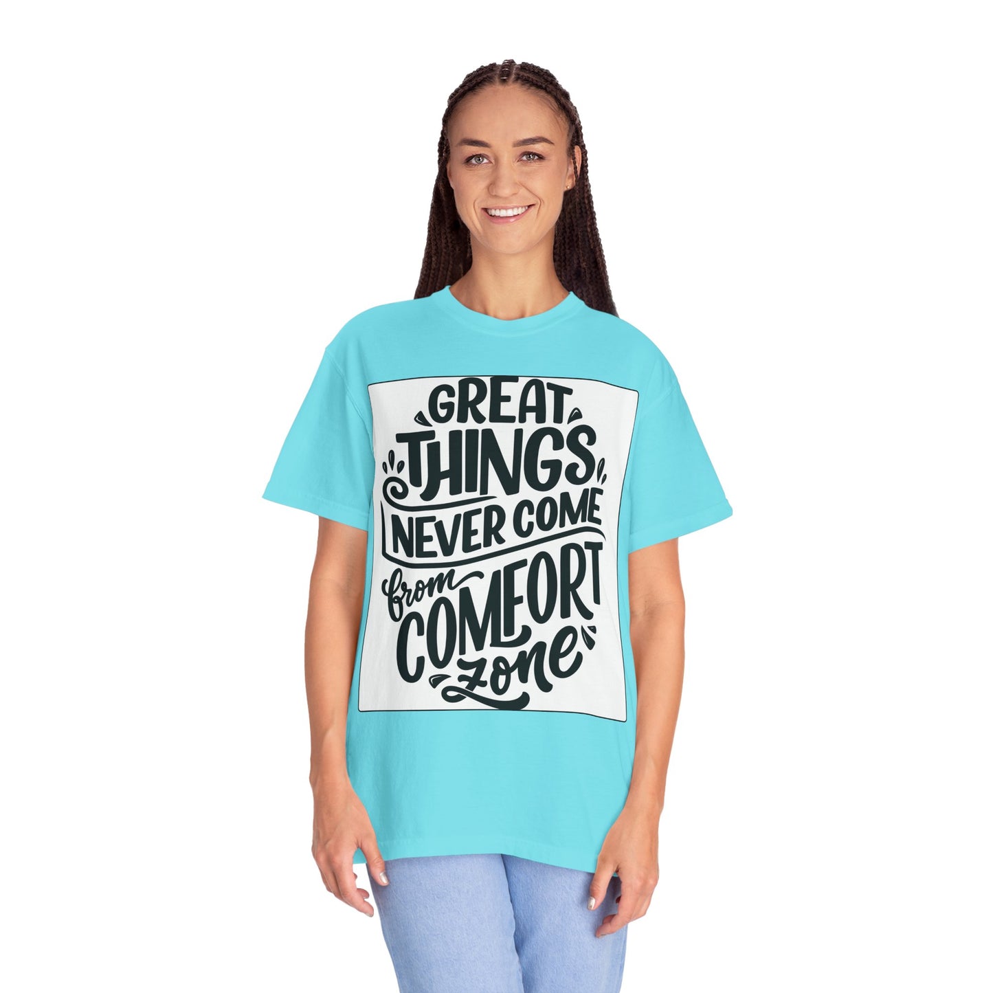 Motivational Tee - "Great Things Never Come From Comfort Zone" Graphic T-Shirt