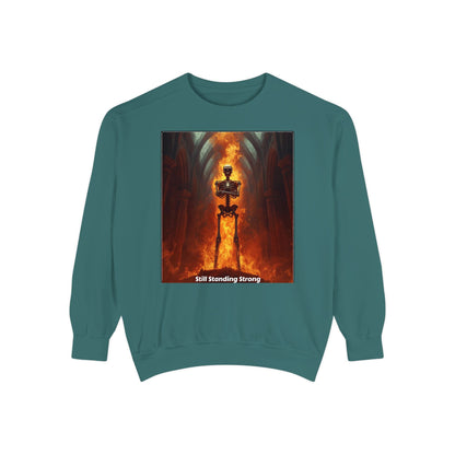 Flaming Sword Cathedral Sweatshirt — Still Standing Strong