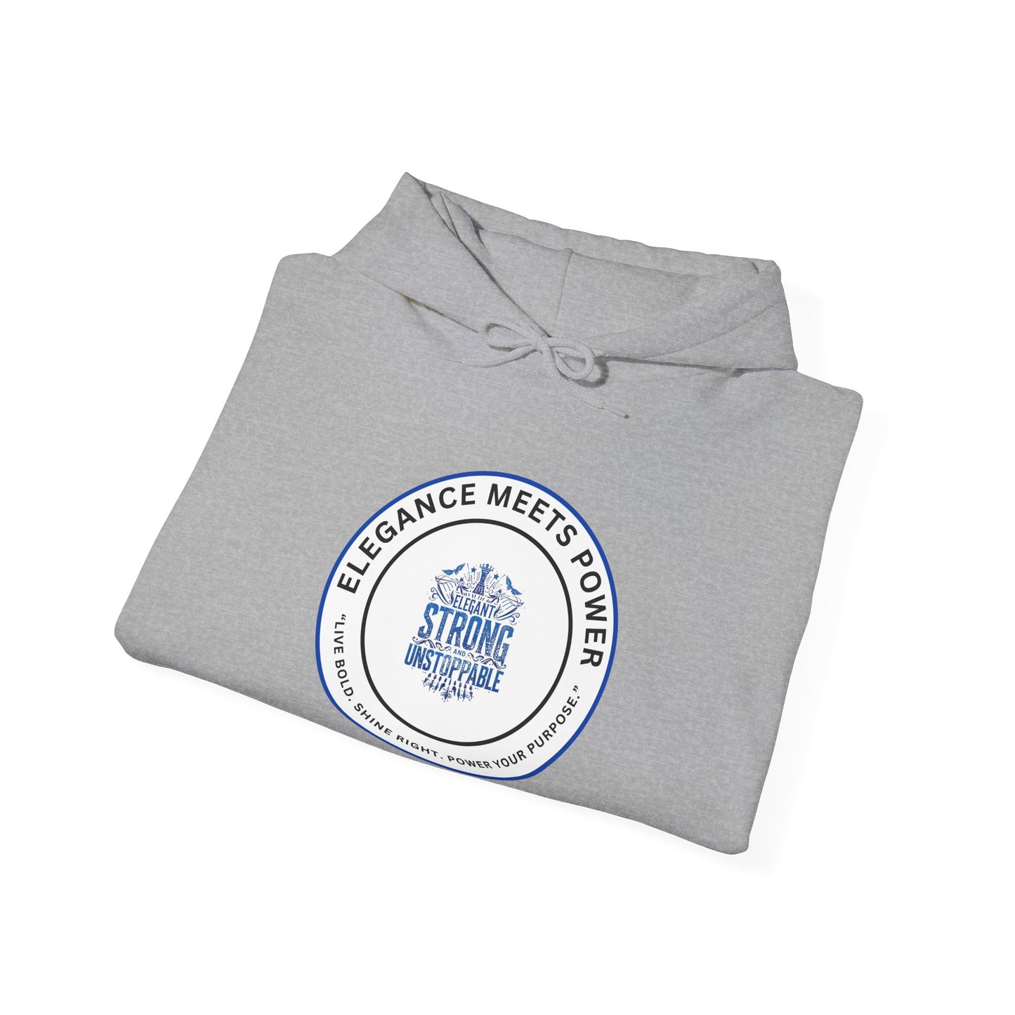 Hoodie — "Elegance Meets Power" Strong and Stylish Badge Pullover