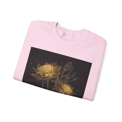 Keep Growing, Keep Glowing Floral Crewneck Sweatshirt