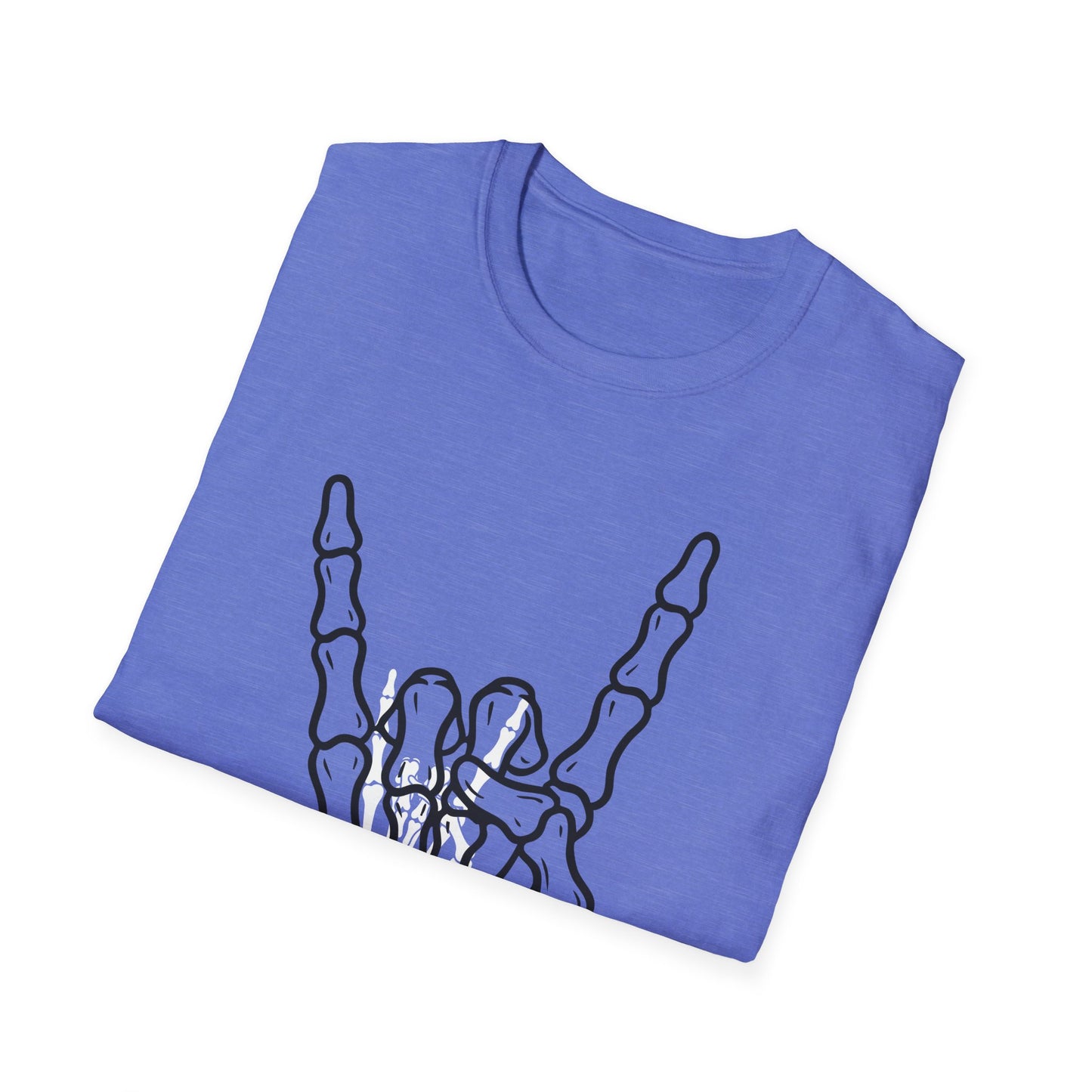 Skeleton Hand Rock Sign T-Shirt