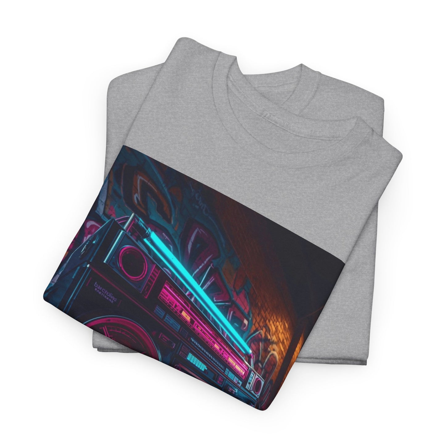 Vintage Neon Car Tee — "Live Loud. Live Free" Retro Streetwear Shirt