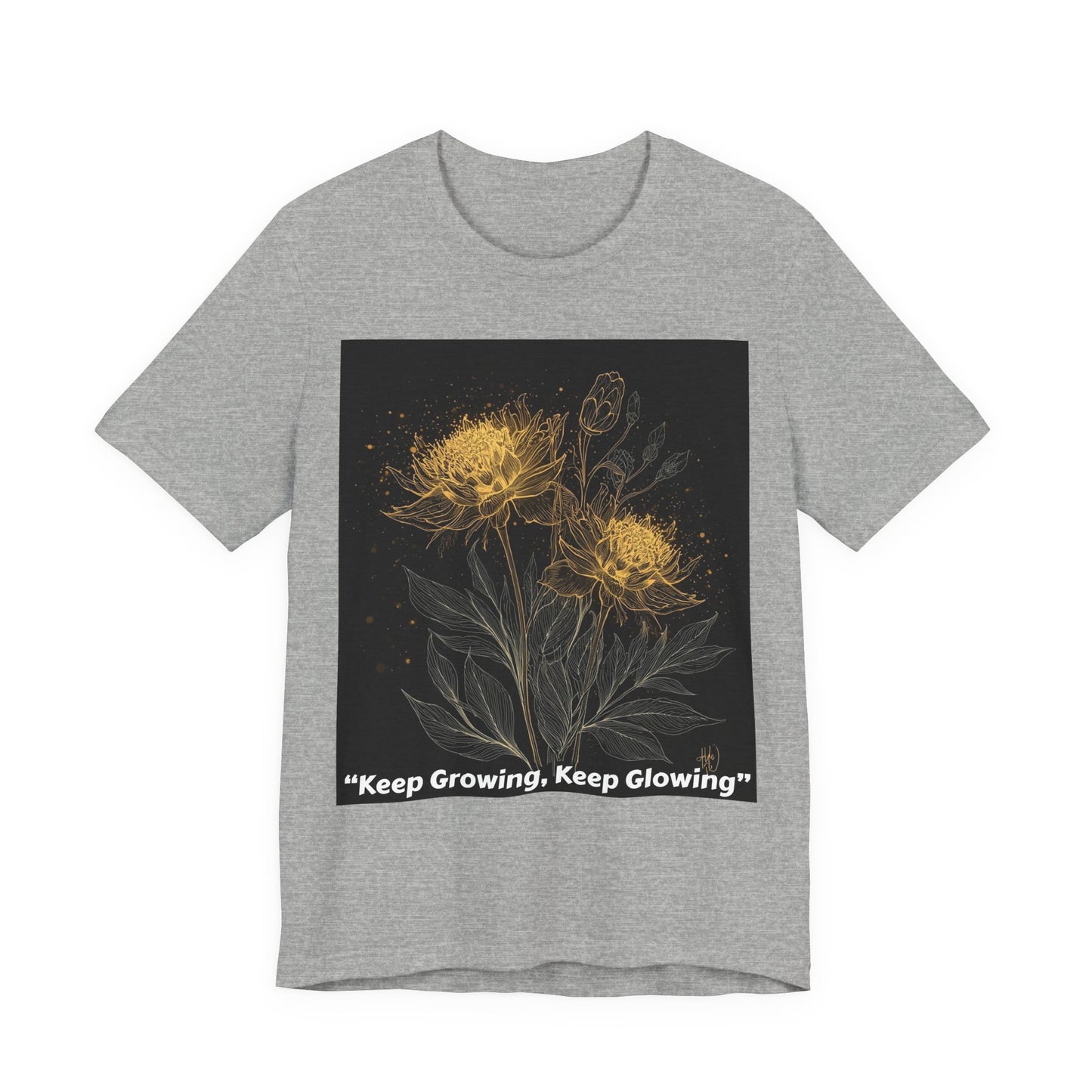 Keep Growing, Keep Glowing Floral Tee