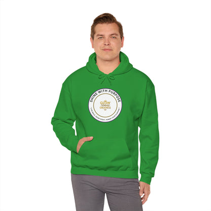 Shine With Purpose Hoodie – "Glow Towards Greatness" Inspirational Pullover