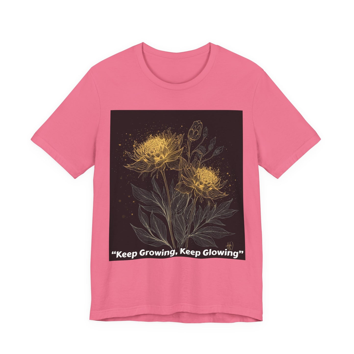 Keep Growing, Keep Glowing Floral Tee