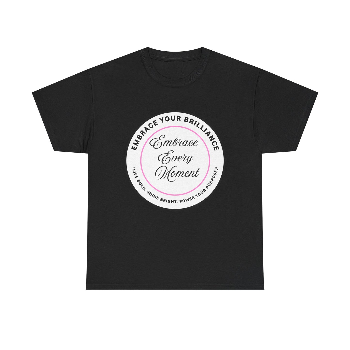Embrace Your Brilliance Men's Tee — "Embrace Every Moment" Inspirational Graphic Shirt