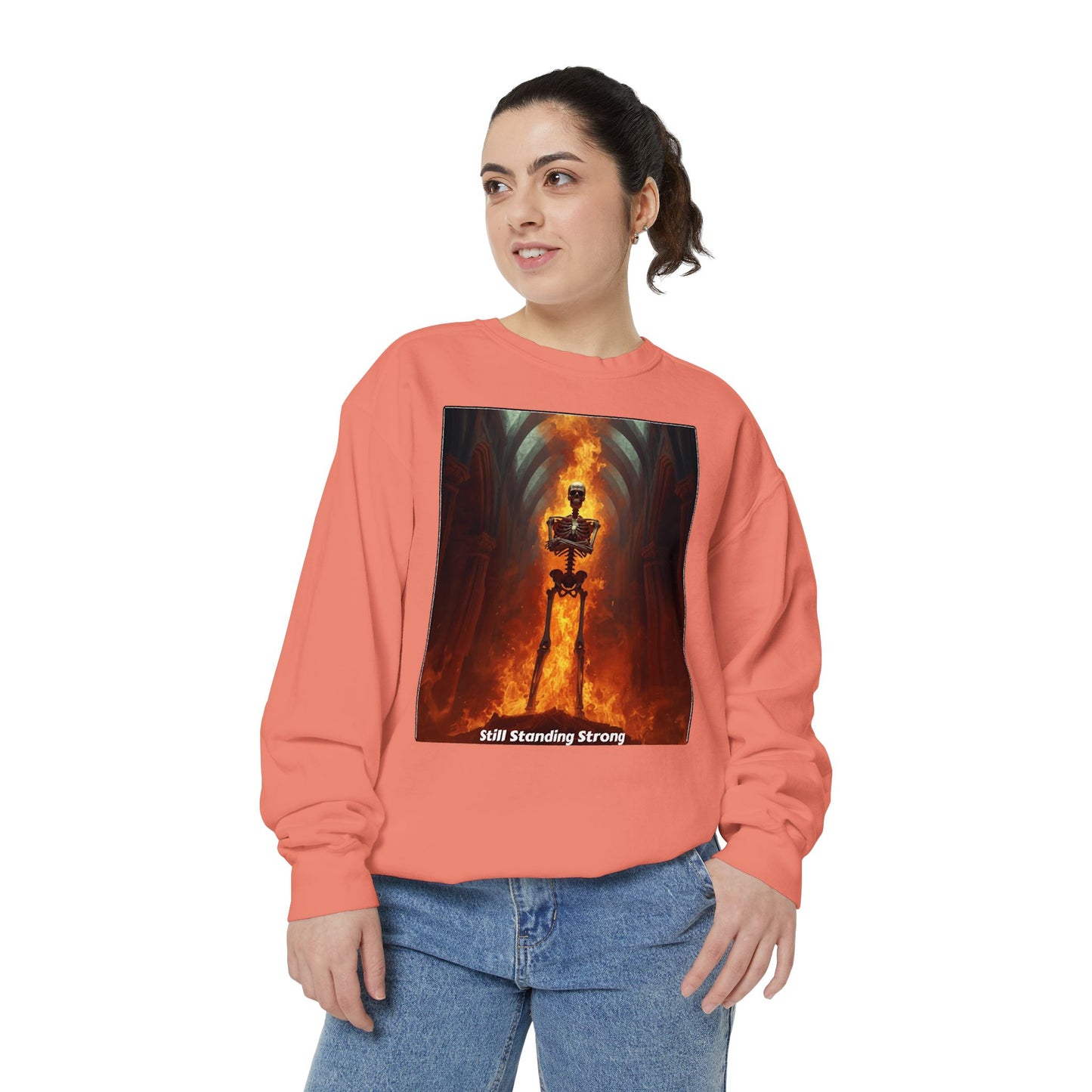 Flaming Sword Cathedral Sweatshirt — Still Standing Strong