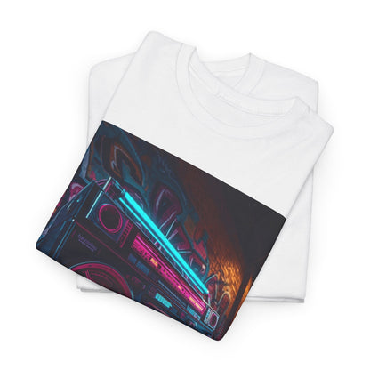 Vintage Neon Car Tee — "Live Loud. Live Free" Retro Streetwear Shirt