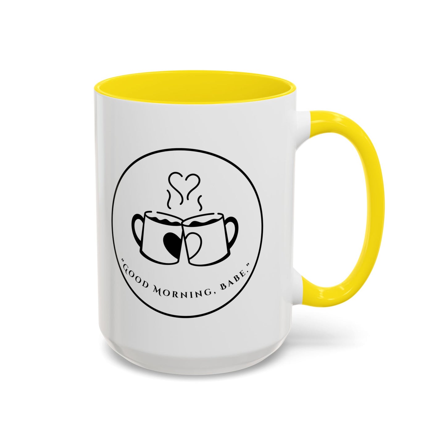 Coffee Mug — "Good Morning, Babe" Accent Ceramic Mug (11/15oz)