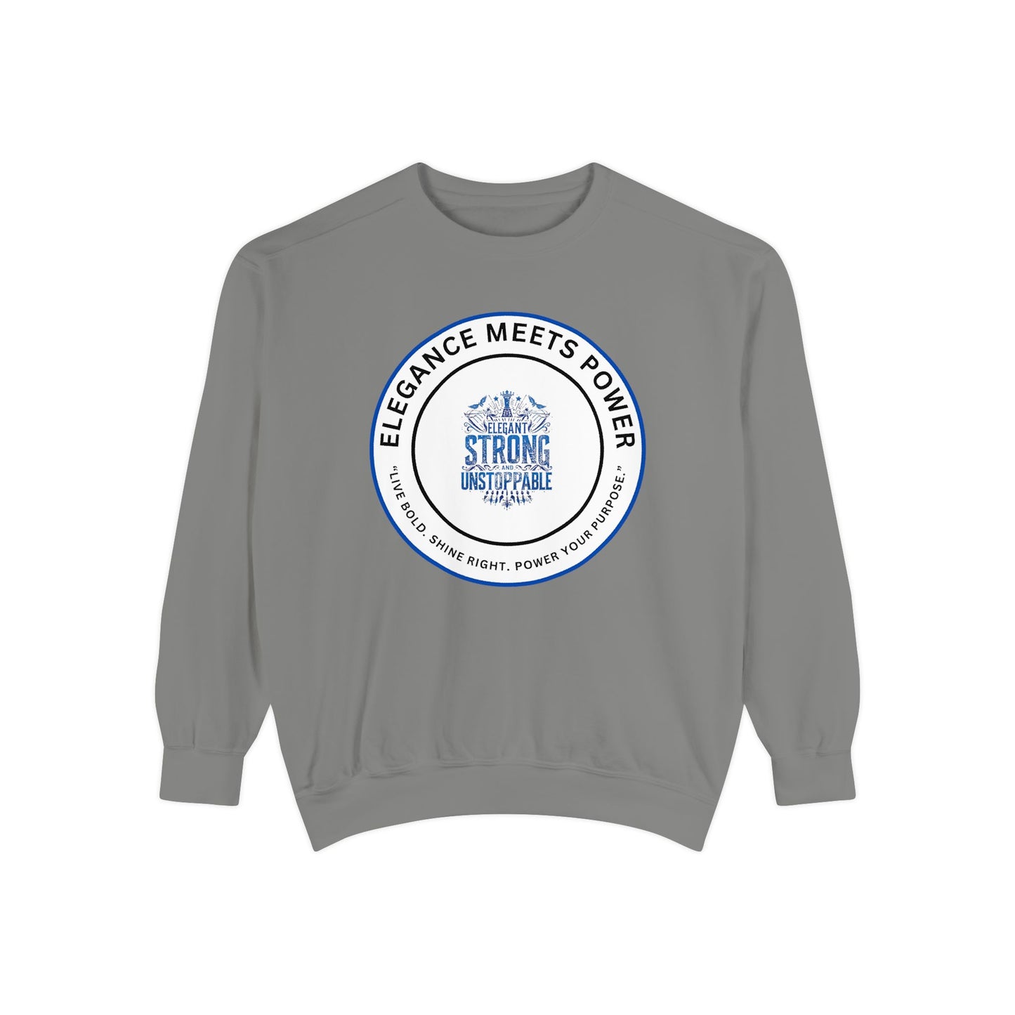 Elegance Meets Power Sweatshirt — "Strong & Gracious" Graphic Crewneck