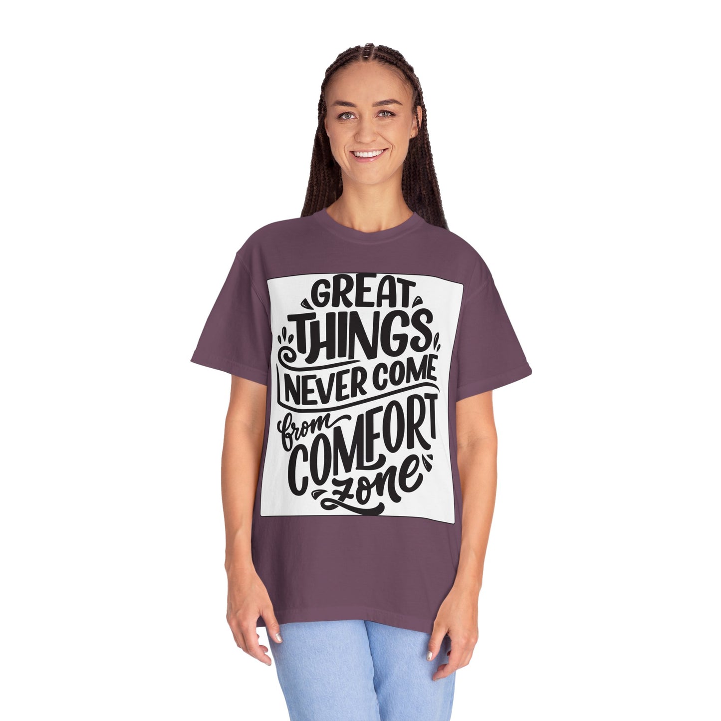 Motivational Tee - "Great Things Never Come From Comfort Zone" Graphic T-Shirt