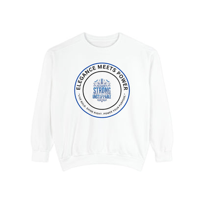Elegance Meets Power Sweatshirt — "Strong & Gracious" Graphic Crewneck