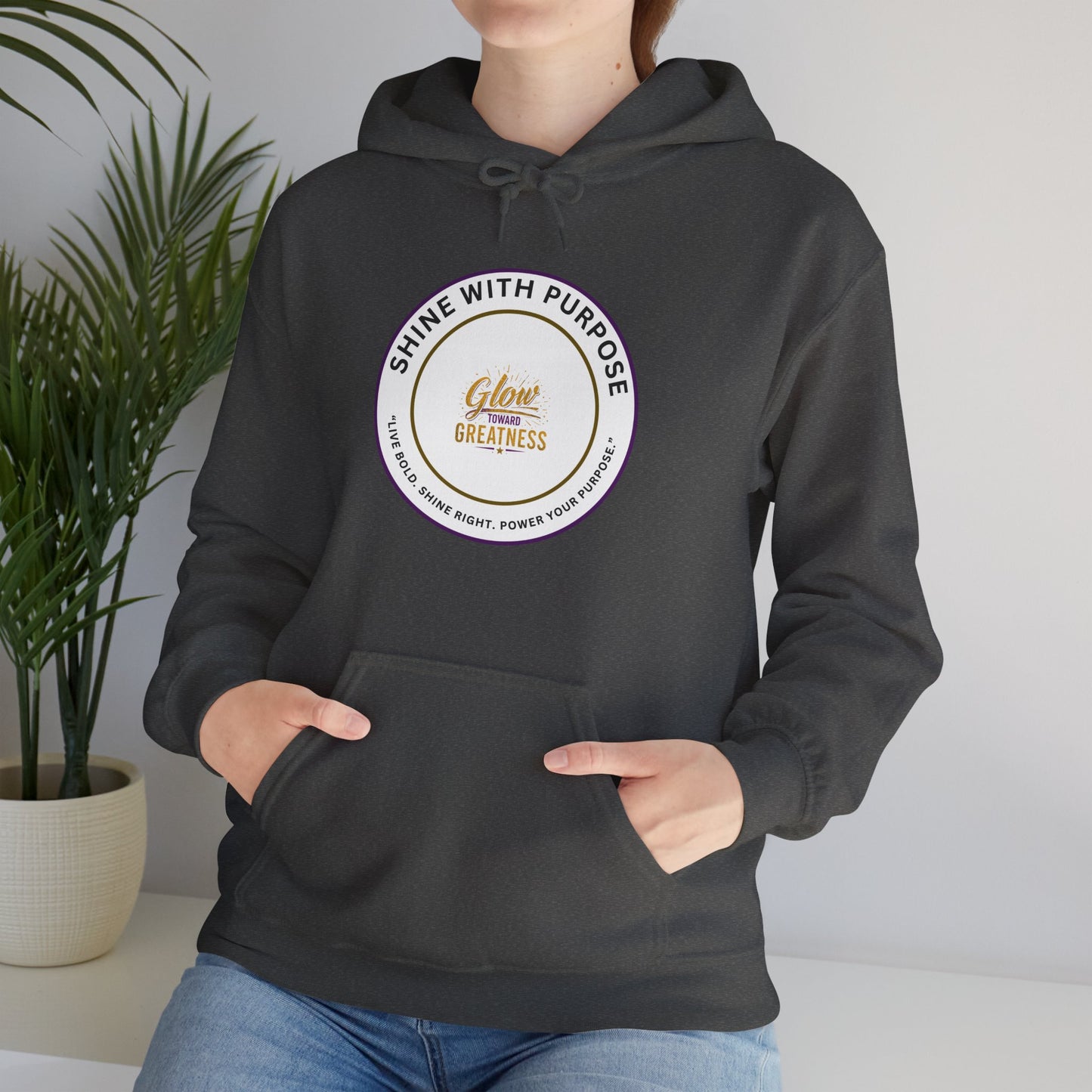 Shine With Purpose Hoodie – 'Shine Brightness' Inspirational Pullover