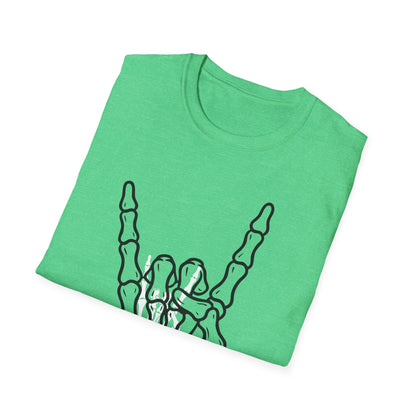 Skeleton Hand Rock Sign T-Shirt