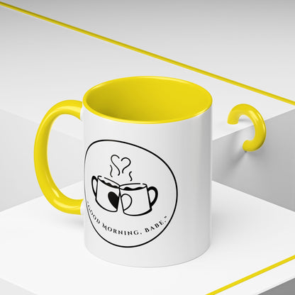 Coffee Mug — "Good Morning, Babe" Accent Ceramic Mug (11/15oz)