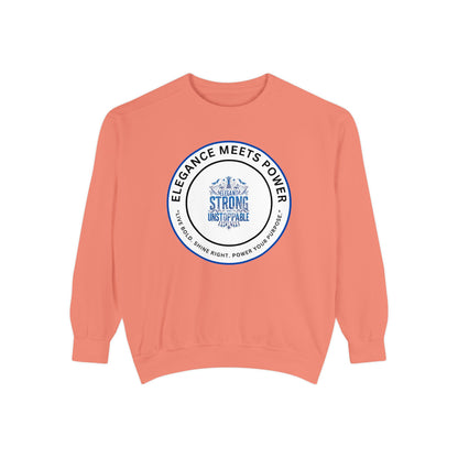 Elegance Meets Power Sweatshirt — "Strong & Gracious" Graphic Crewneck