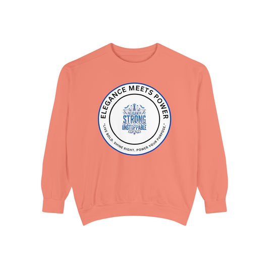 Elegance Meets Power Sweatshirt — "Strong & Gracious" Graphic Crewneck
