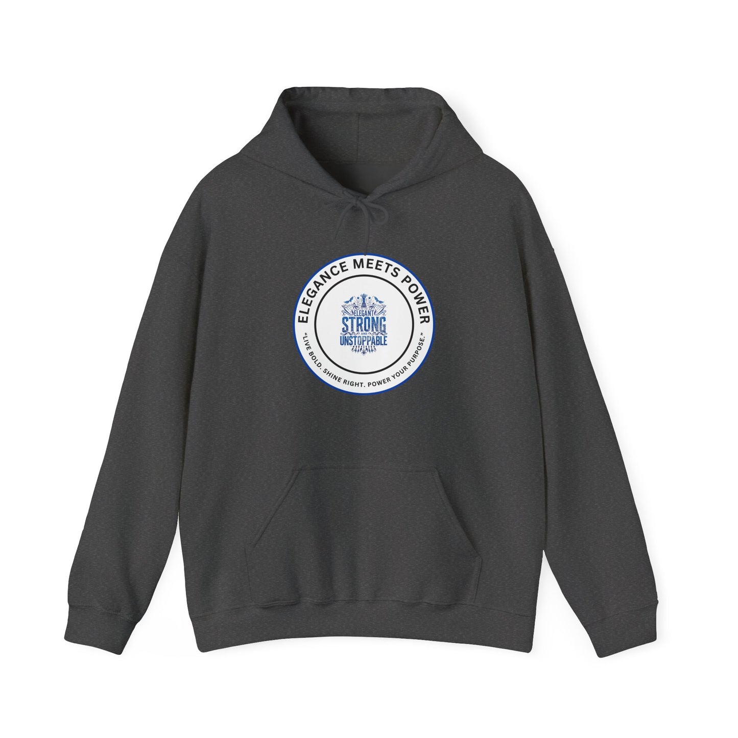 Hoodie — "Elegance Meets Power" Strong and Stylish Badge Pullover