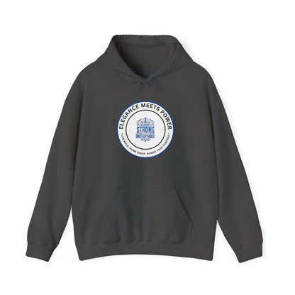 Hoodie — "Elegance Meets Power" Strong and Stylish Badge Pullover