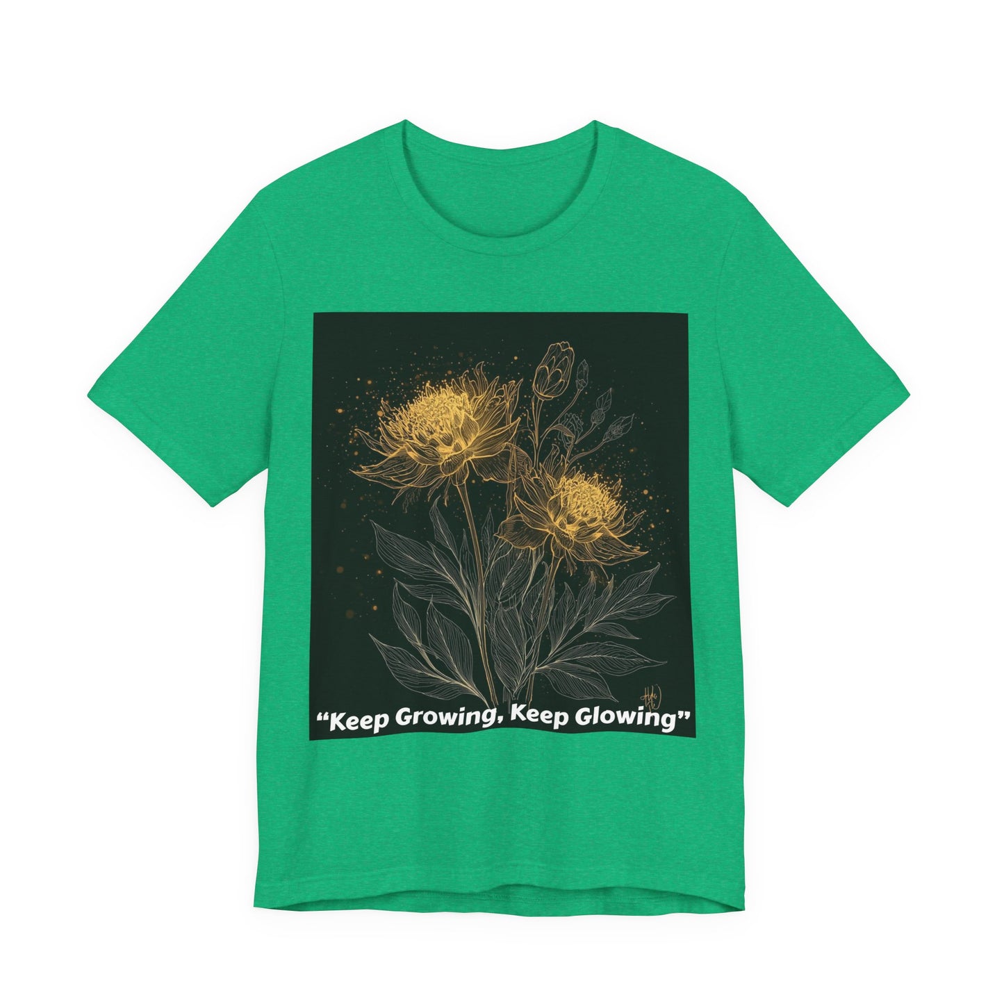 Keep Growing, Keep Glowing Floral Tee