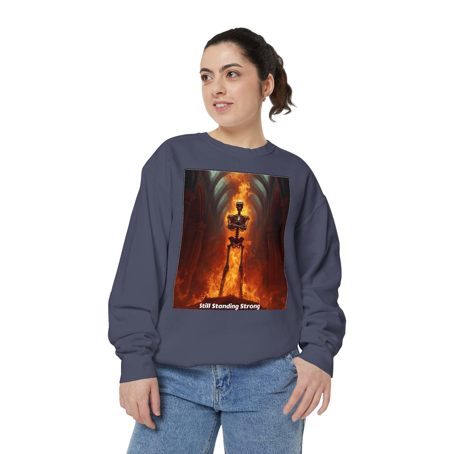 Flaming Sword Cathedral Sweatshirt — Still Standing Strong