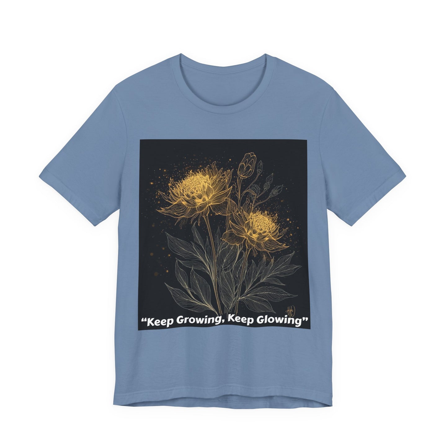Keep Growing, Keep Glowing Floral Tee