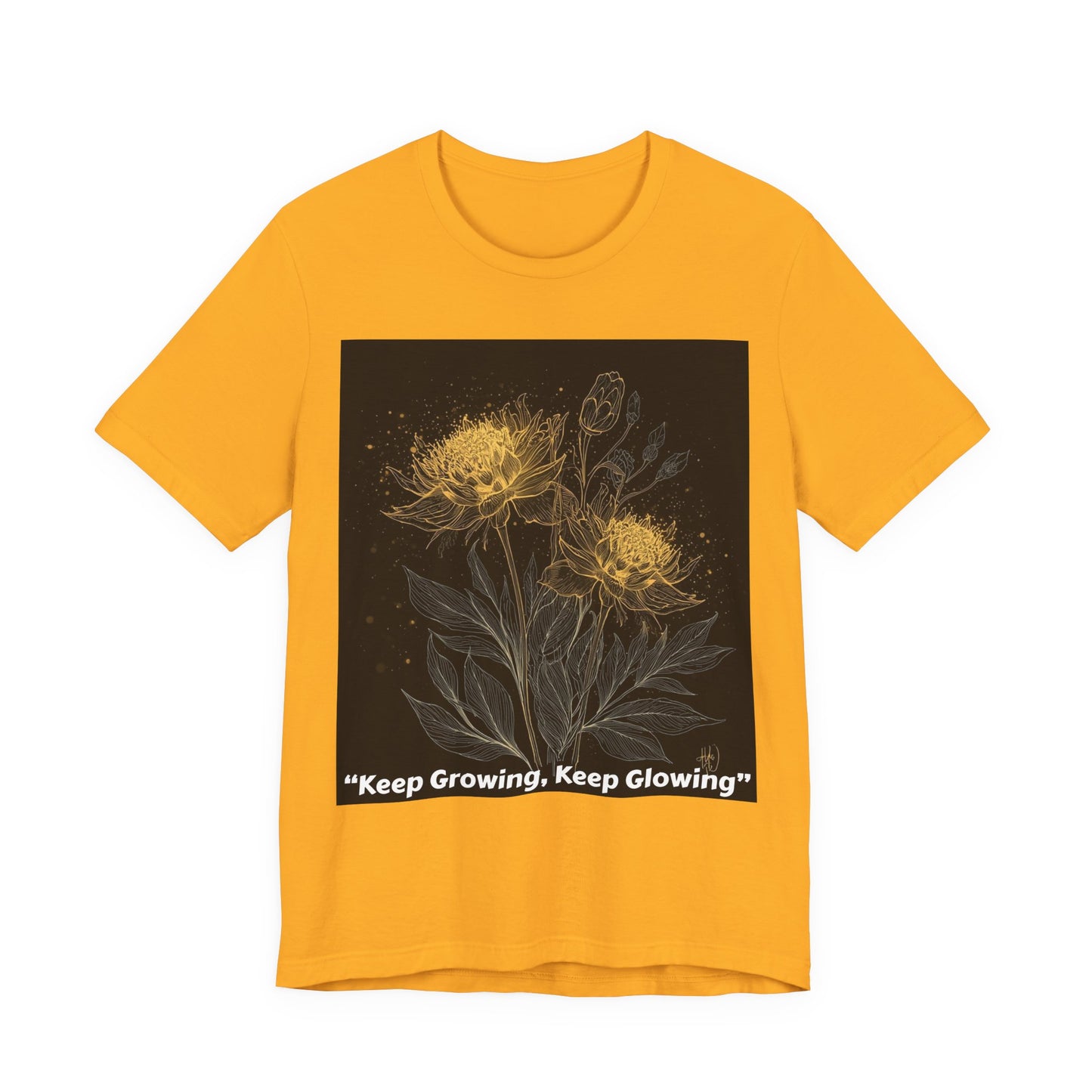 Keep Growing, Keep Glowing Floral Tee