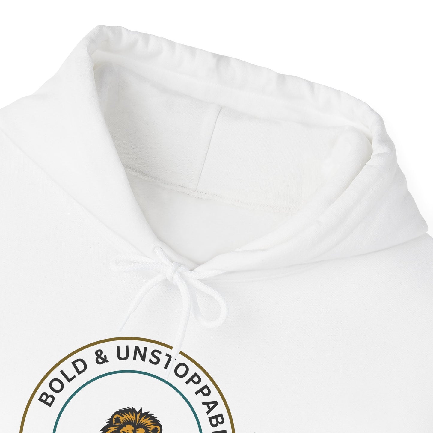 Bold & Unstoppable Lion Hoodie — Inspirational Graphic Pullover