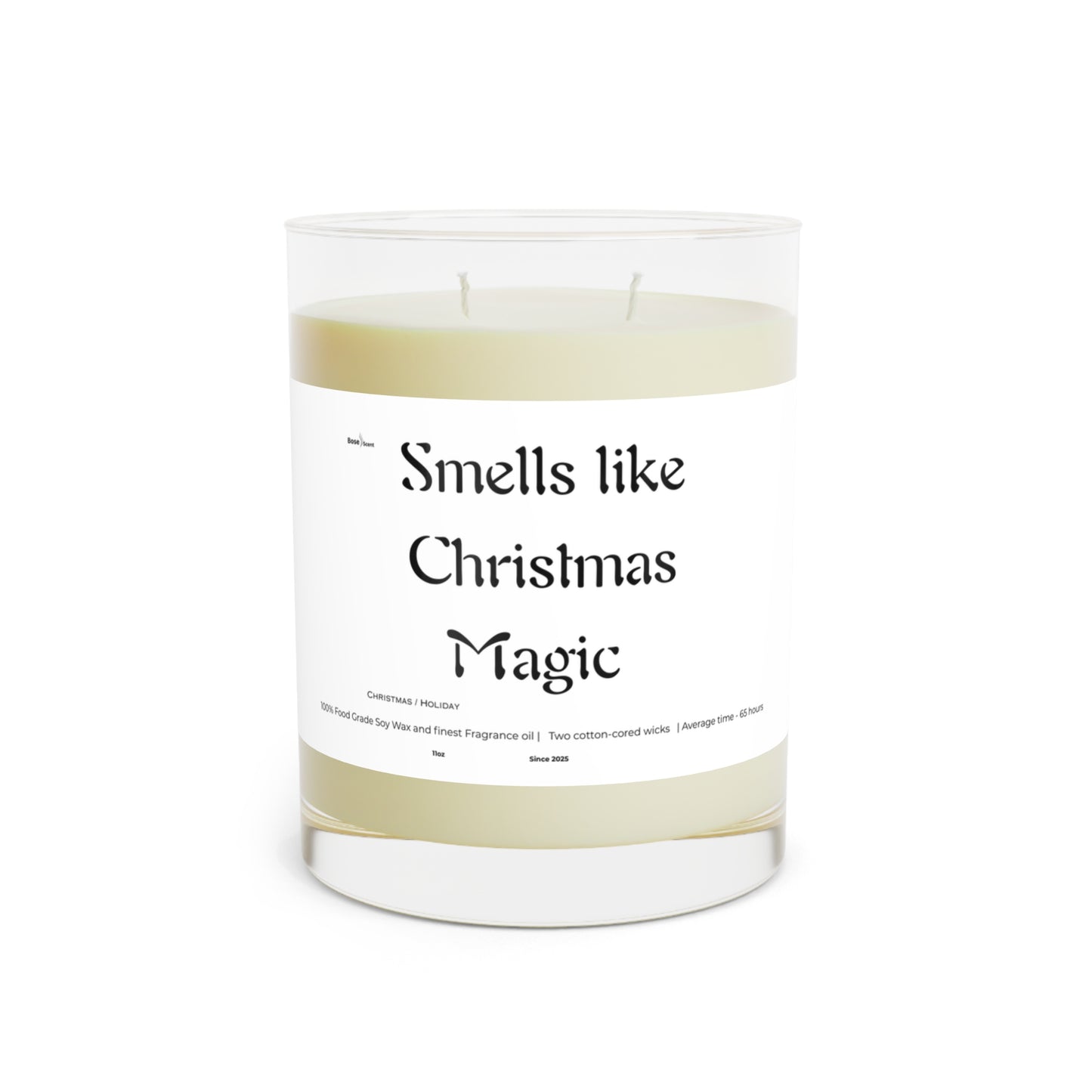 Smells Like Christmas Magic Scented Candle — 11oz Holiday Glass Candle