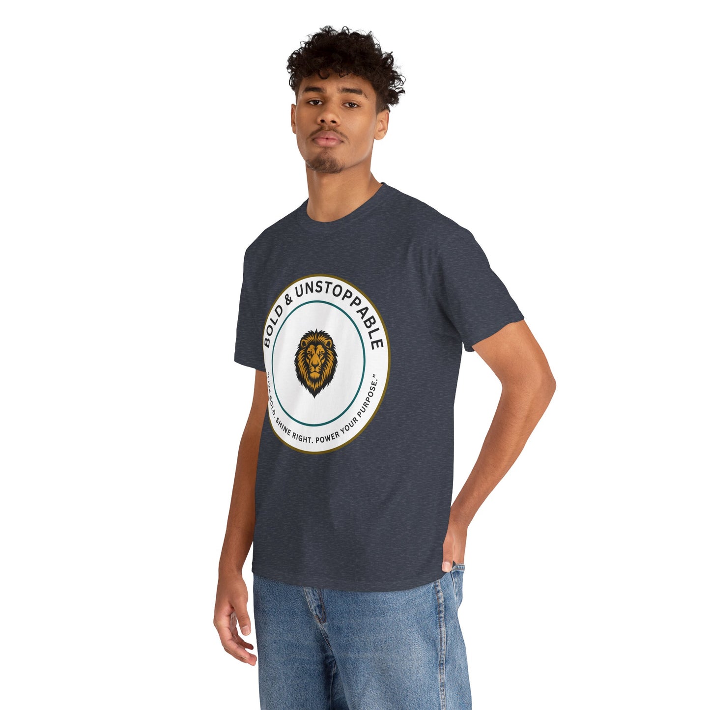 Bold & Unstoppable Lion T-Shirt — Inspirational Motivational Tee