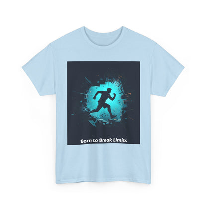 Running T-Shirt — 'Born to Break Limits' Motivational Athletic Tee